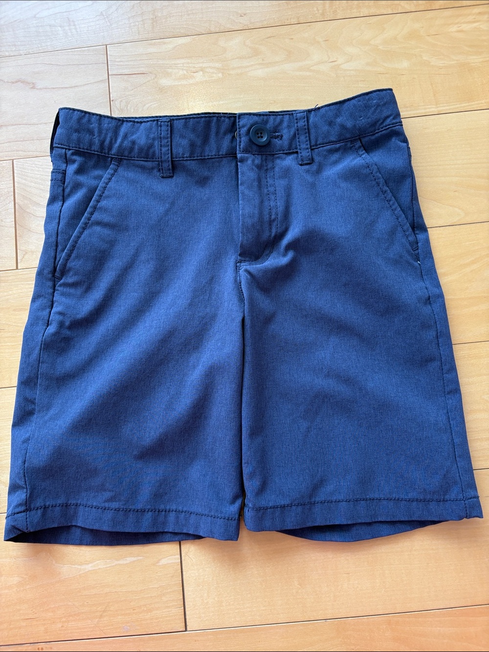 Cat & Jack Navy Flat-Front Men's Shorts